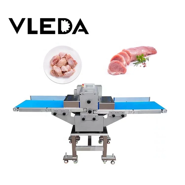 Multifunctional Hotel Meat Bar Machine Cow Poultry Meat Cutter with Motor Restaurant Use Slicing Cubes Cutting Meat Strip Cutter