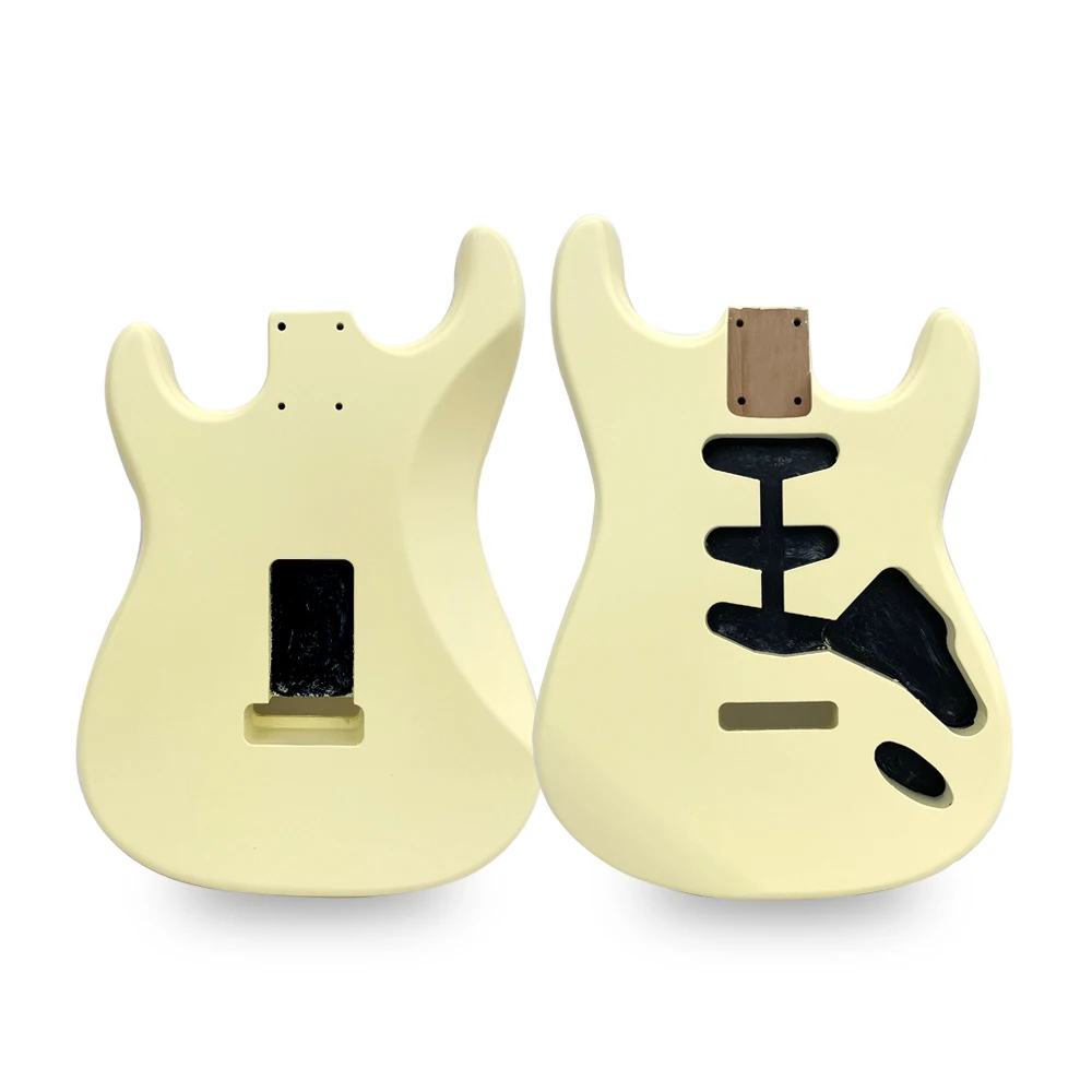 Ufinished Nitrolacquer Polyurethane Electric Guitar Body Matt Alder Wood ST Guitar Body