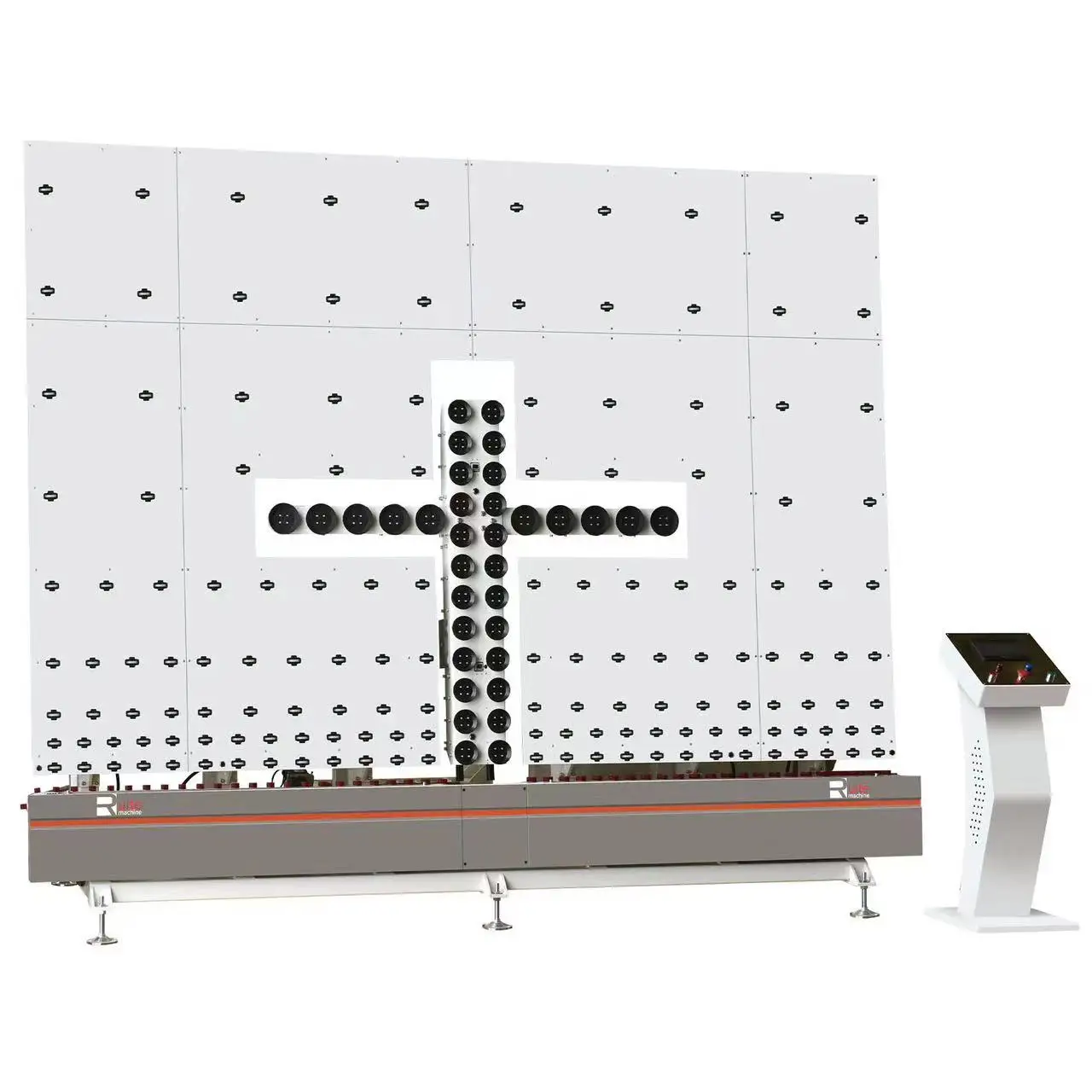 Professional Automatic Vertical Glass Loading Machine High Productivity Low Maintenance Glass Cutting New Including Motor PLC