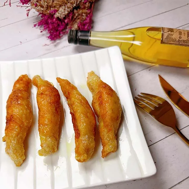 Frozen Chicken Meat cooke fried  Chicken skin  Chinese dumpling chicken meat