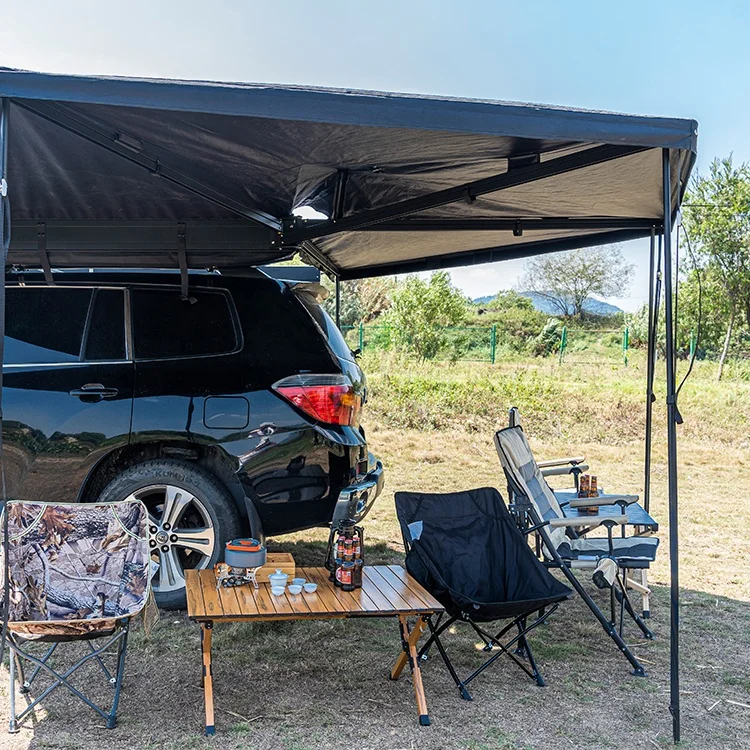 4 Season Luxury Large Camp Family Air Camping Tube Tent Car side  270 tent car roof cover umbrella tent sun awning