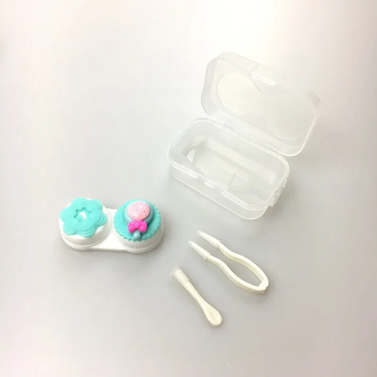 pink cute contact lens case  lovely contact lens box accept LOGO printing on case  A-S001