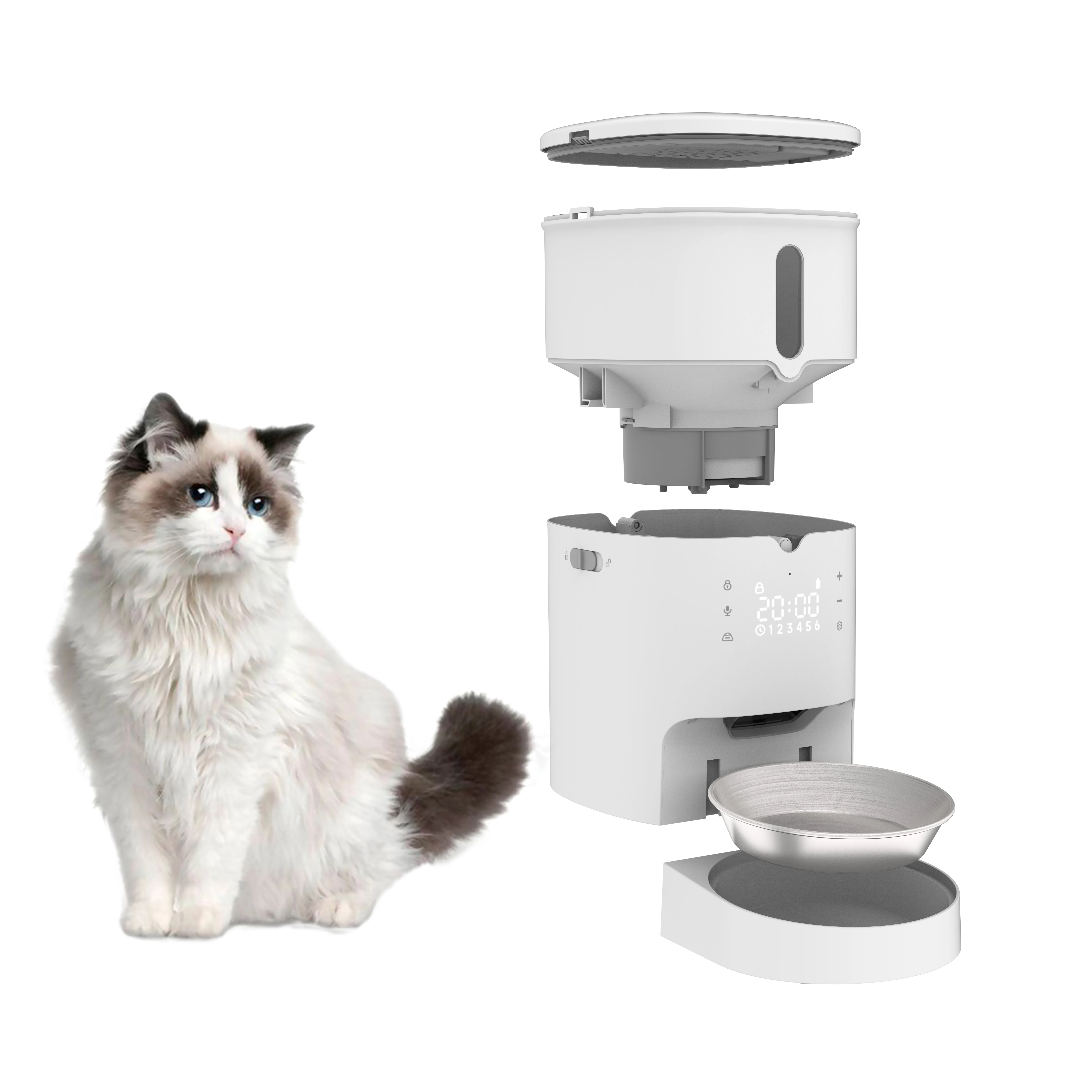2022 Factory Custom Detachable Bracket  High Quality New Premium Automatic Pet Feeder