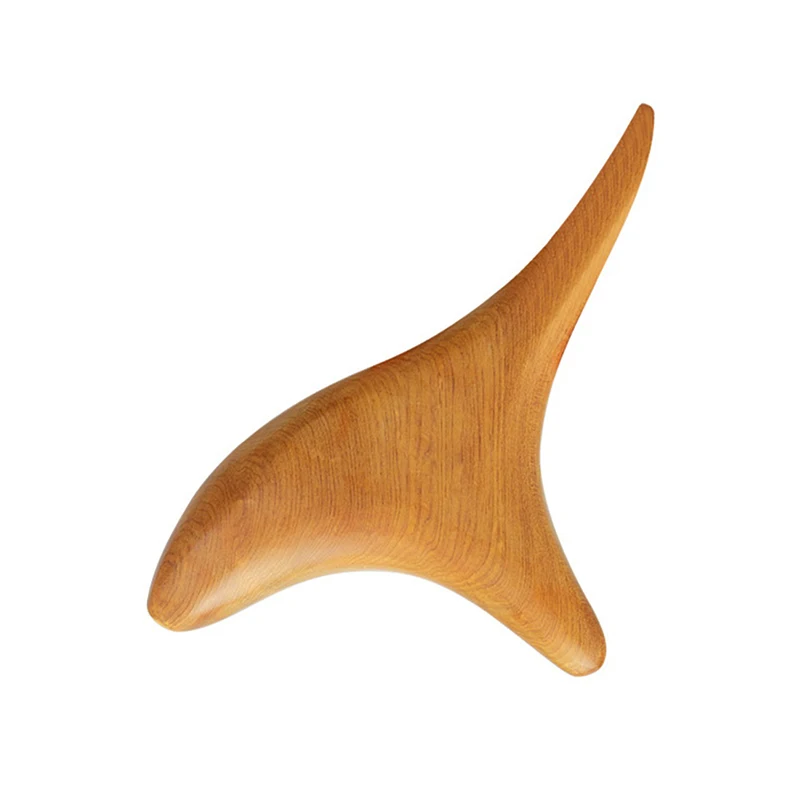 Nature Wood Trigonometric Massage Cone Wooden Lymphatic Massage Stick Face Hand Foot Body Massager Gua Sha Board Acupuncture Pen