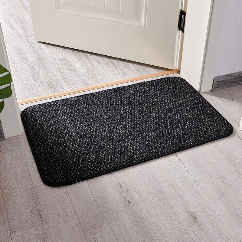 Indoor Door Mat for Entrance Machine Washable Entryway Rug Non Slip Trapper Rugs Absorbent Dirt Low Profile Shoes Scraper