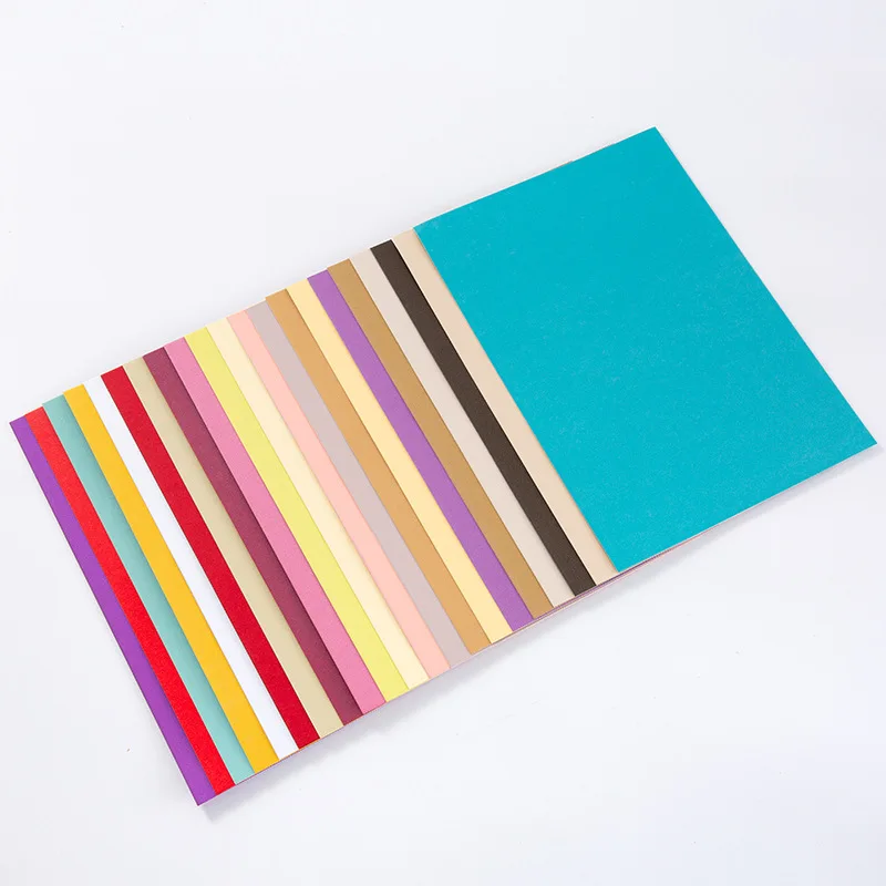Hot Sale 120gsm 250gsm Coloured Cardstock Craft Double Side Metallic Shimmer Pearl Paper