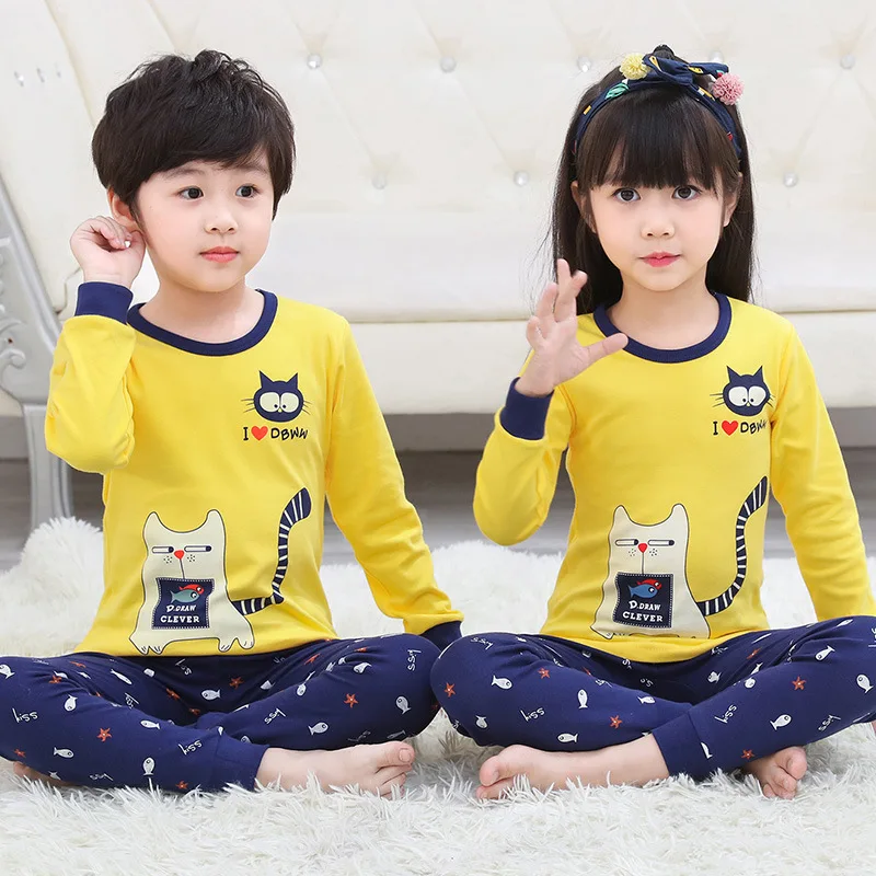 Love Princess Cotton Kids Girls Pyjamas Cute Children Pajamas Cartoon