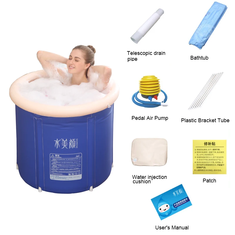 Manufacturer Directly Adult Plastic Inflatable Bathtub OEM Acceptable