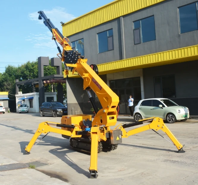 3-Ton Pure Electric Crawler Spider Crane New Home/Construction/Farm Mini Gear Pump Engine Bearing Gearbox Essential Efficient