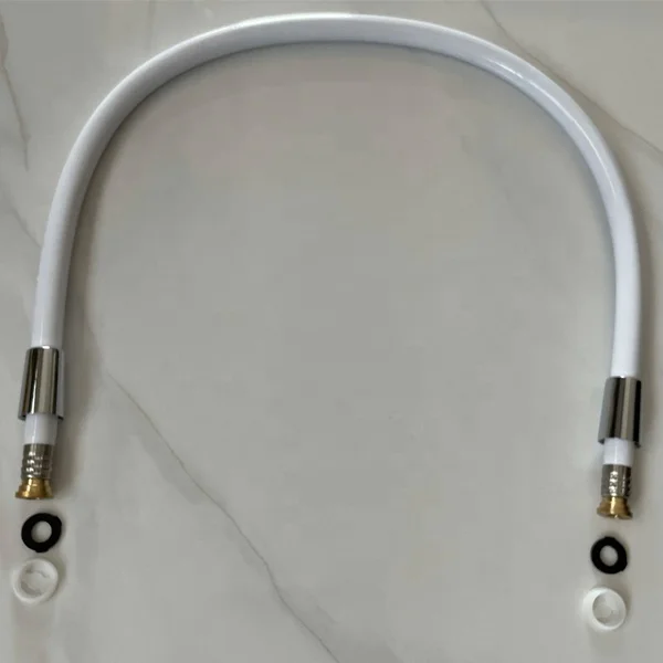 NZMAN  8.5mm connector high flow PVC hose, Boston Harbor 7244361 Flexible Shower Hose, 31.50 In, Pvc White HOSE B42015