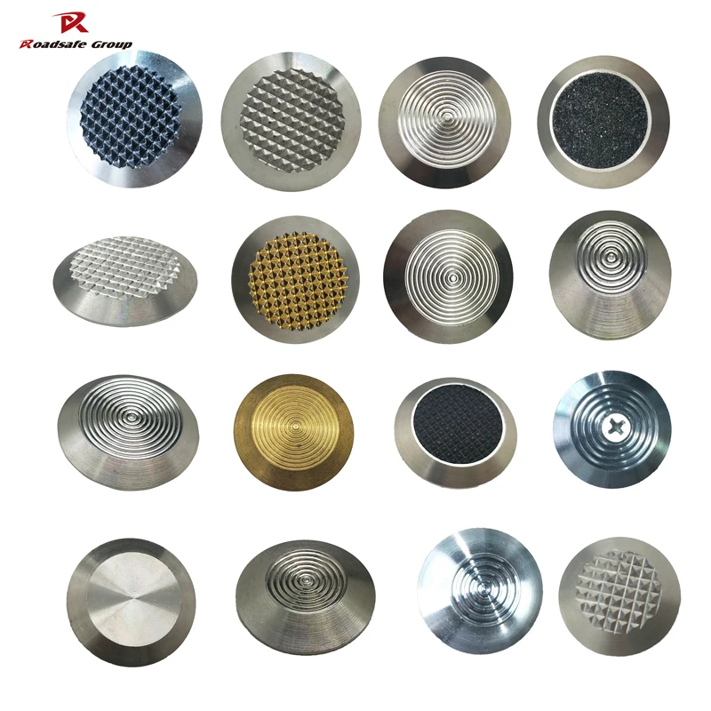 Dia 35mm 304 stainless steel blind tactile indicator studs road tactile paving indicators tactile paving for blind