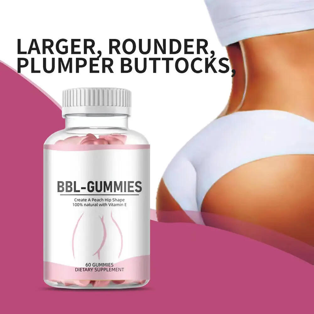Butt Enlargement Gummies Sugar Free Butt and Hip Enlargement Gummy Pectin Natural BBL Gummies for women