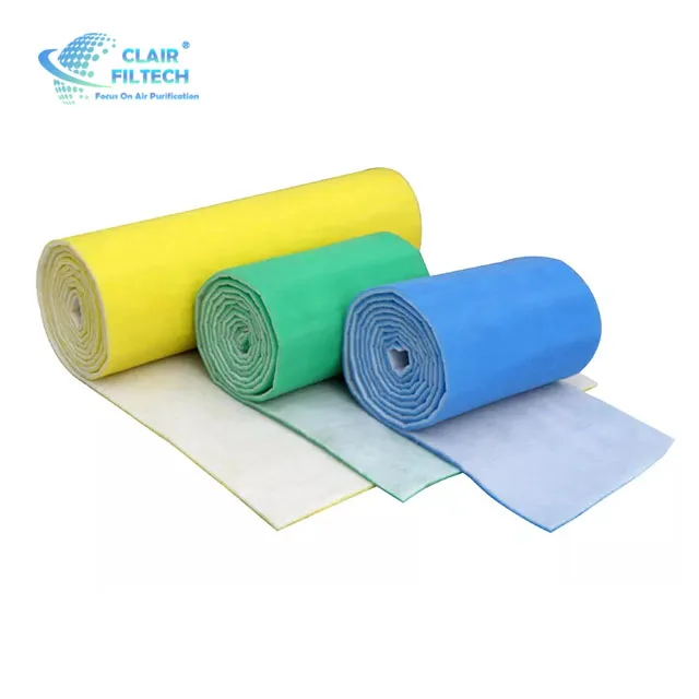 Air Conditioner Carbon Filter Media Roll With Rigid Mesh Backing Air Filters