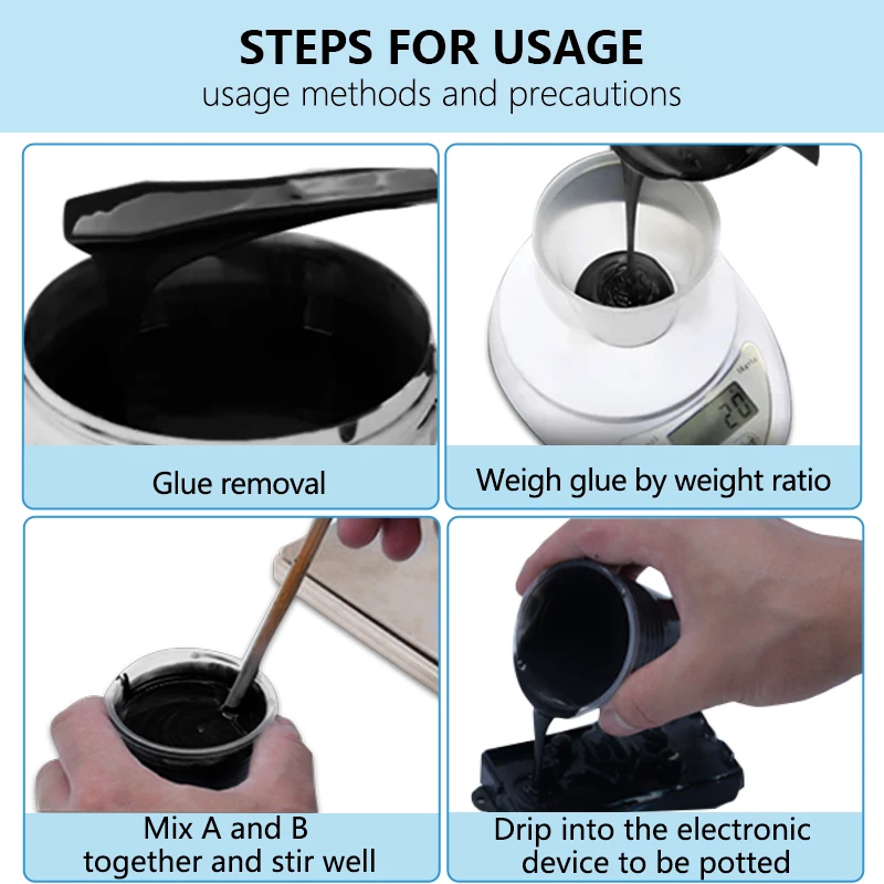 Silicone Pouring Sealant Encapsulant Waterproof Thermal Conductive Insulation