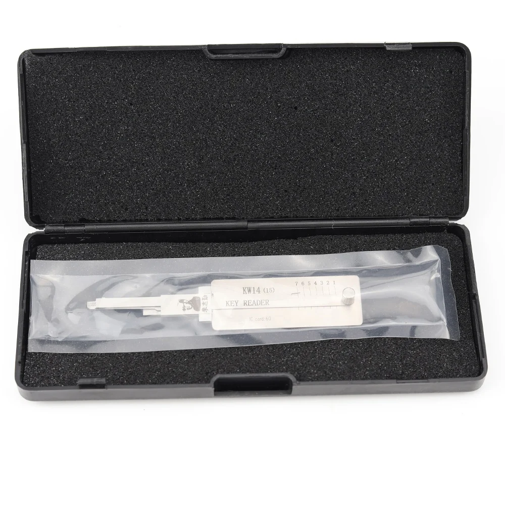 Lock Pick and Decoder Locksmith Tools KW14 (15) For Kawasaki Motorcycle Motor Lishi KW14(15) KEY READER 2 in 1