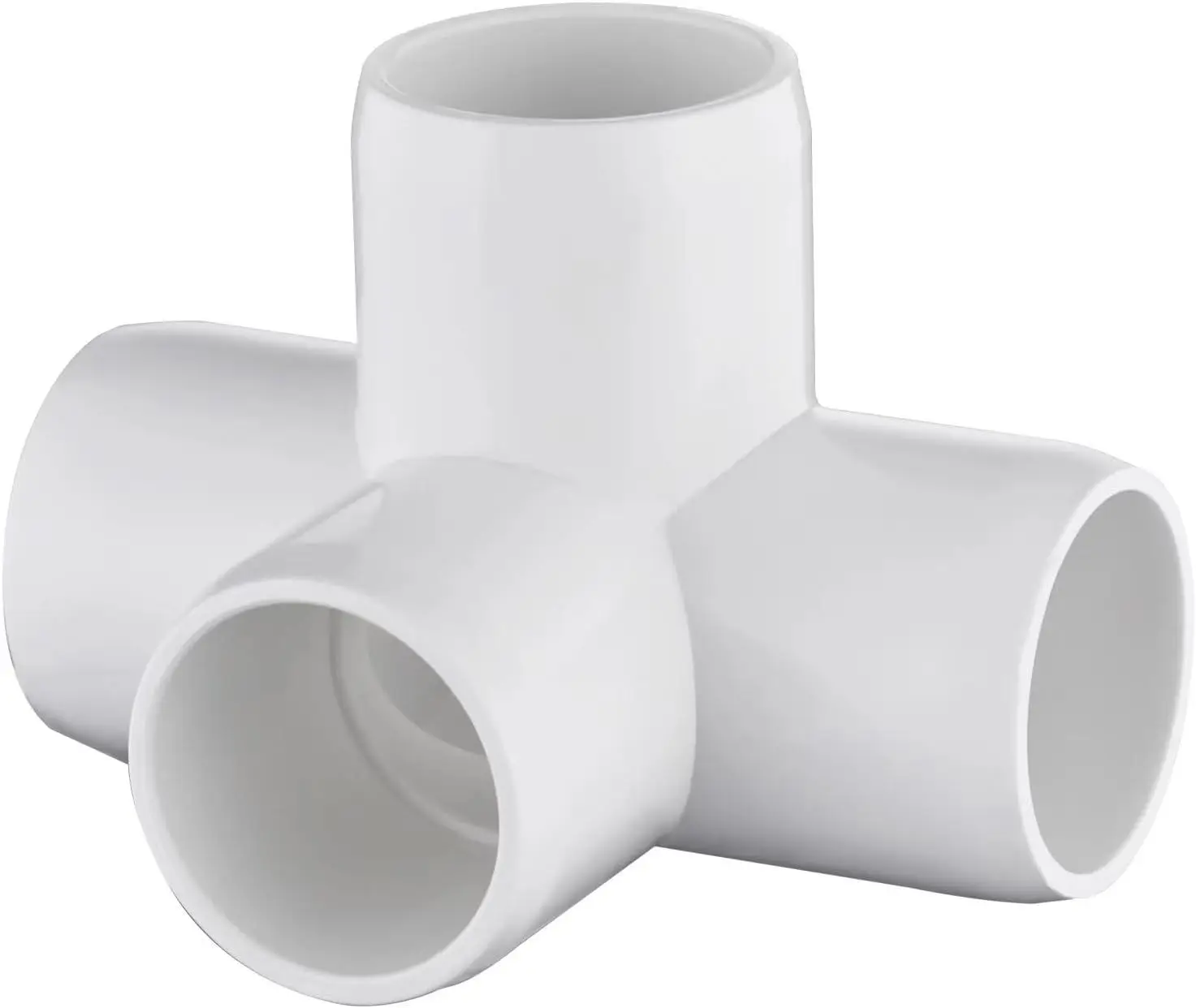 SCH40 PVC pipe fittings 4 Way PVC Fittings Furniture Grade Connector PVC Elbow clamp press pipe fittings