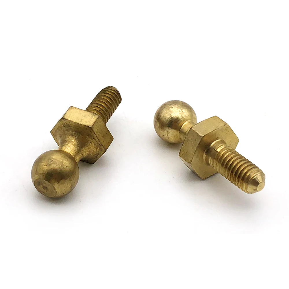 CNC Custom Stainless Steel 316 304 Ball Head Bolts and Screw M14 Thread Universal Joint with Ball Head Screw Supplier