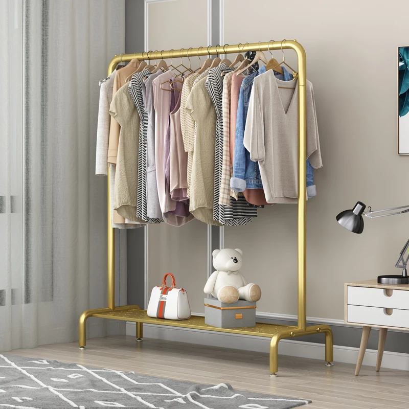 
Bedroom fashion home thickened single pole coat hanger simple folding hanger 
