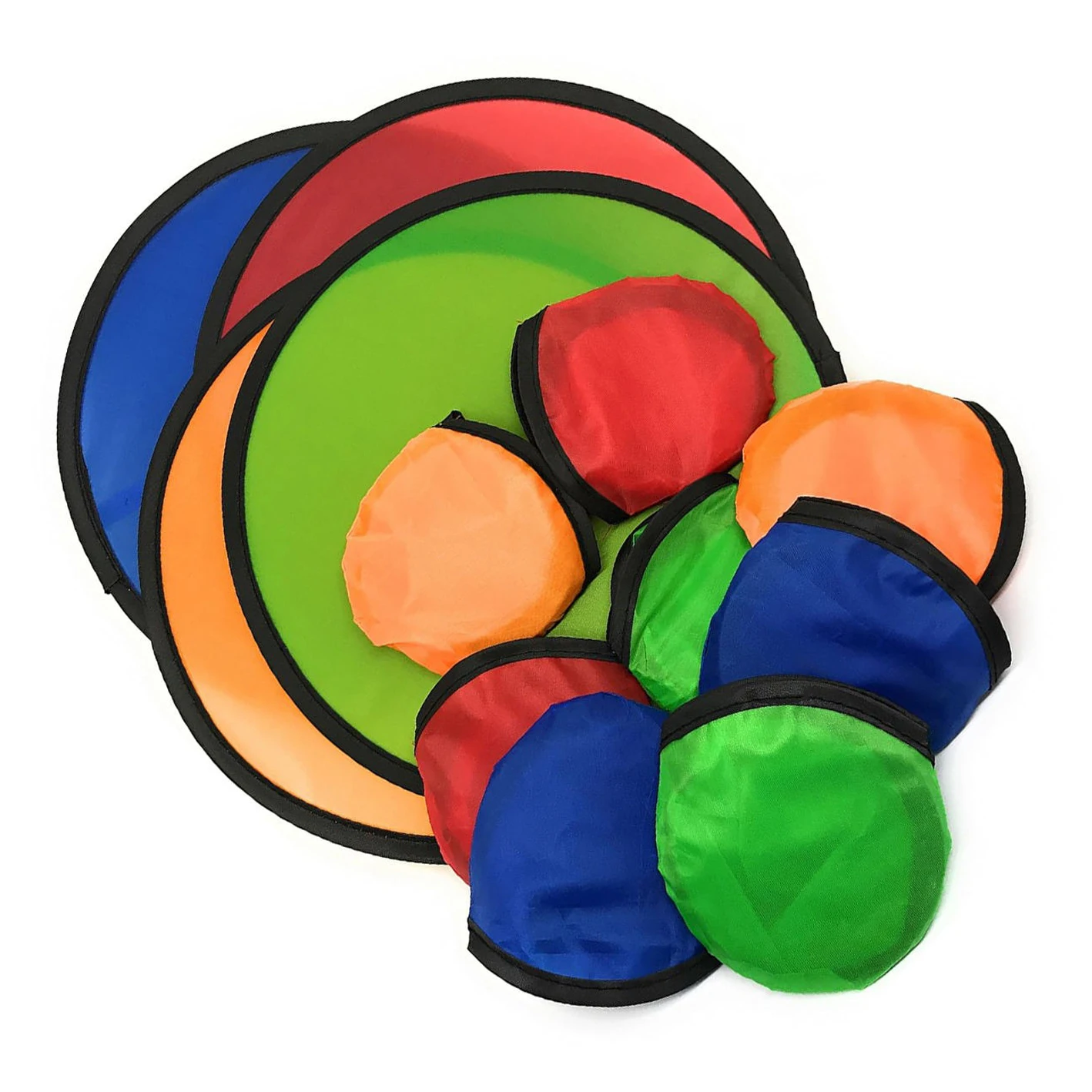 OEM ODM Factory Manufacturer Outdoor Customized Nylon Folding Hand Fan Foldable Round Flying Disc
