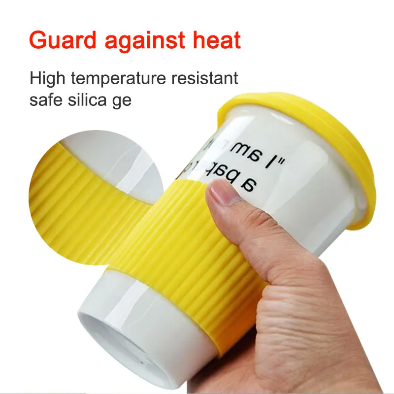 Wholesale Portable Non-Slip Insulation Stainless Steel Glass Water Bottle Silicone Cup Sleeves