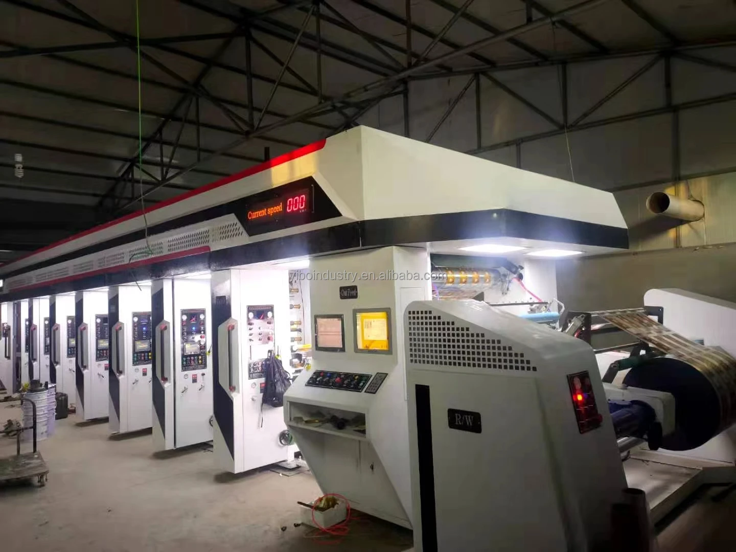 Top selling 4 5 6 7 8 color rotogravure printing machine for plastic film