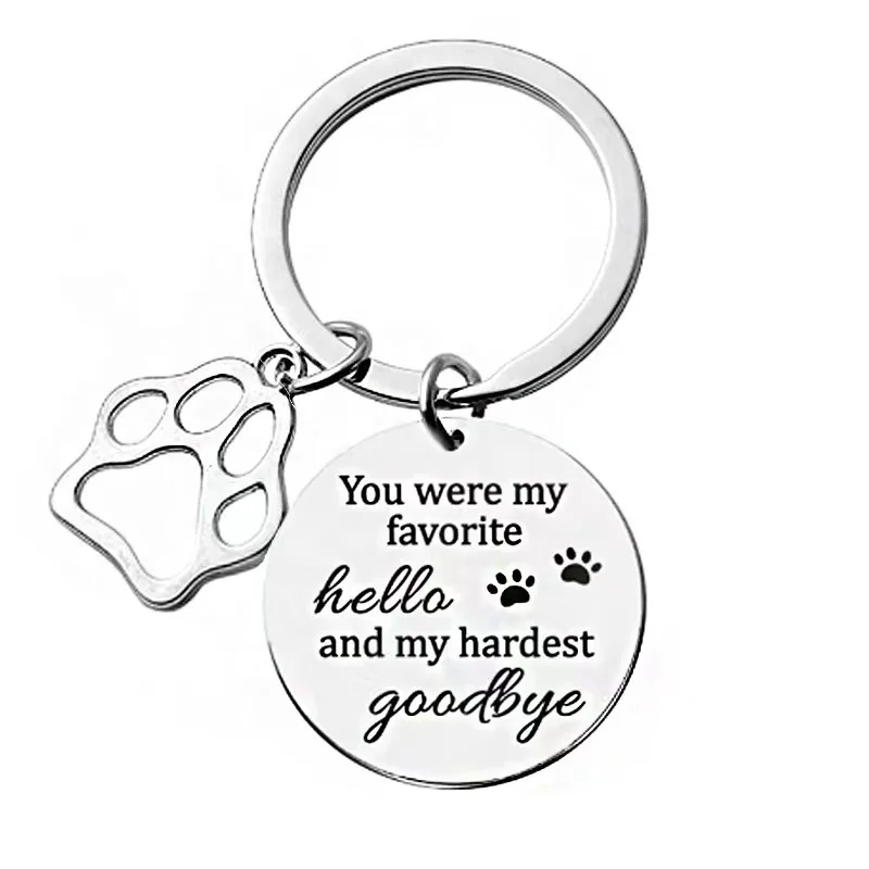 Flat Stainless Steel Key Ring 20MM 25MM 28MM Keychain Key Holder for Women Men Jewelry Making Key Chain