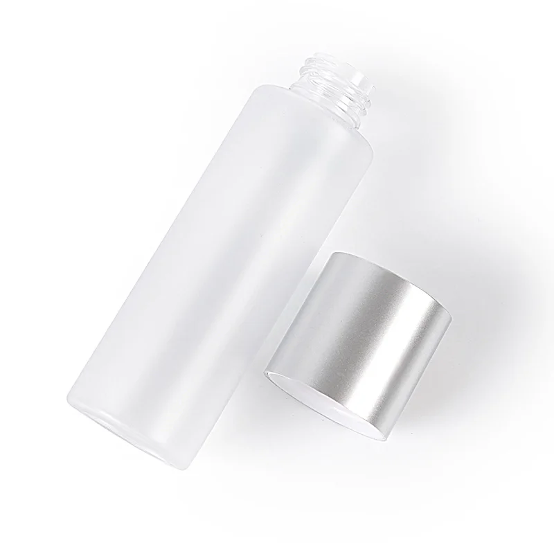 Manufacturer direct supply 125 ml plastic bottle for cosmetic packaging matte process for bottle and lid