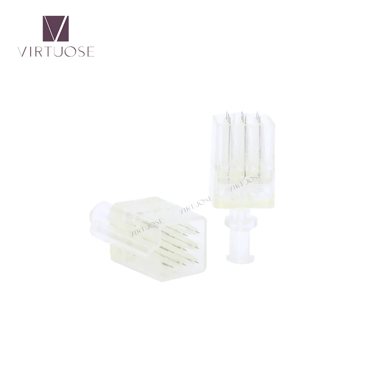 VIRTUOSE 9Pin Multi Crystal Needle Injector Water Mesotherapy Injection 34G 1.2mm  Microneedle Meso Gun Micro Needle