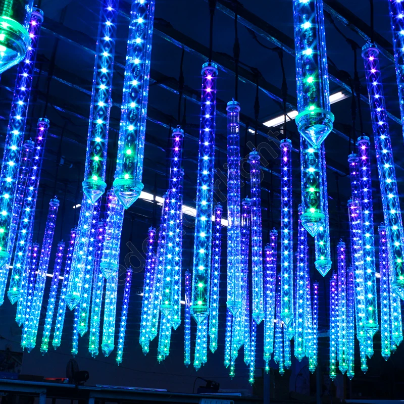 LCL DMX512 RGB Christmas DC24V 1m LED meteor light stage festival party Colorchange