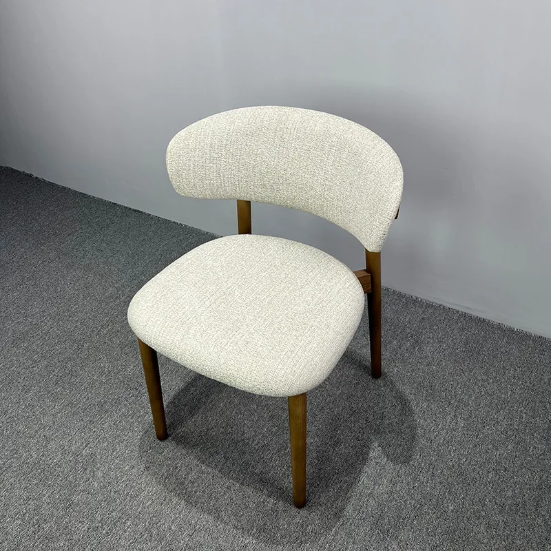 Modern luxury dinner chairs furniture for restaurant para 6 sillas de comedor wood and fabric chair nordic chair dining room