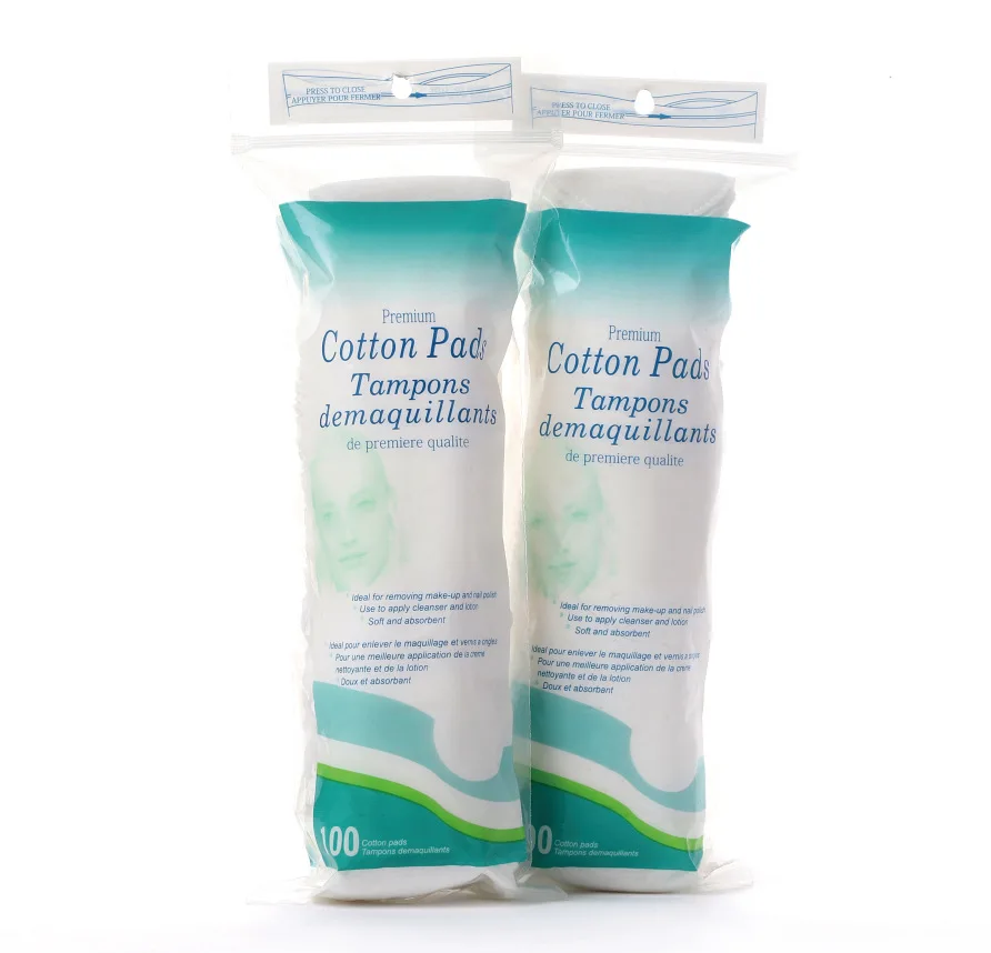 OEM Private Label Makeup Remover Cotton Rounds Facial Cotton Pads