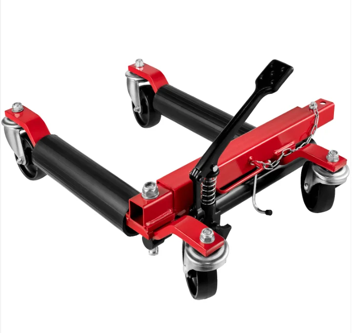 Ratchet foot pedal car wheel dolly jack set mechanical vehicle positioning skates vehicle car jack
