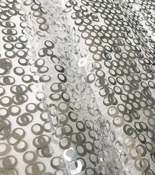 2021 New arrival beautiful bling bling sequins fabric dubai lace velvet embroidery