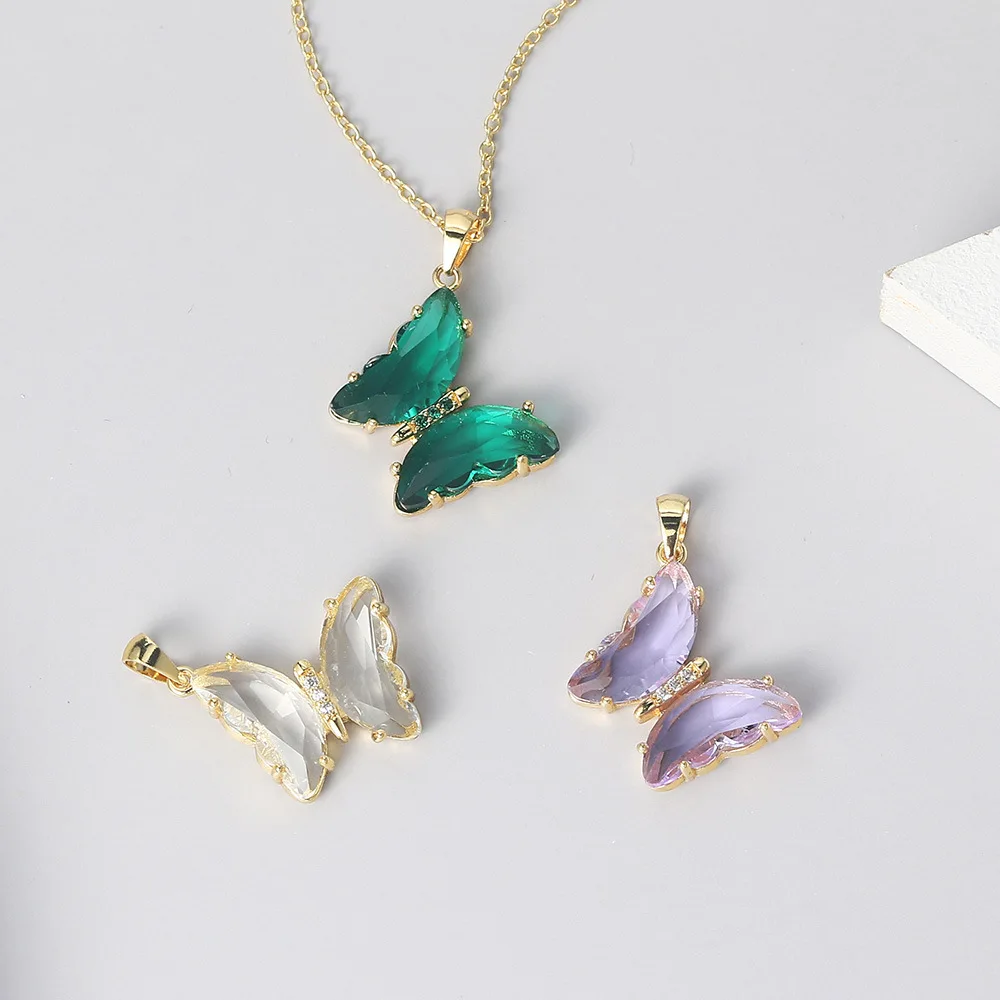 Modalen Wholesale V Triangle Stainless Steel Enamel Vintage Charm Gold Necklace