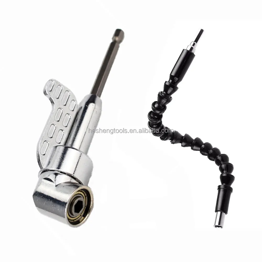 1/4 inch 105 Degrees Corner Device Flexible Hex Shaft Extention screwdriver bit holder in