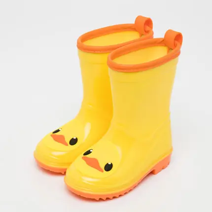 wholesale tall knee high colorful lovely yellow duck rain boots shoes wellington boots wellies for girls boys child in stock