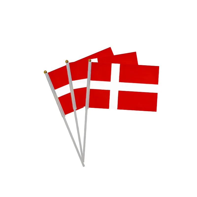 Hn 2024 European Championship Hand Flag Waving Flag 100% Polyester Flags European Countries for Football Game