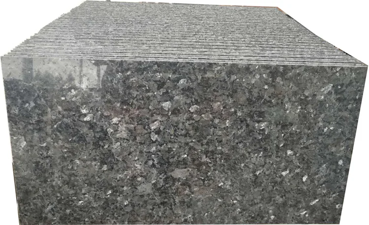 Wholesales Modern Design Blue Pearl Granite Countertops Natural Polished Big Slab for Kitchen for Villas