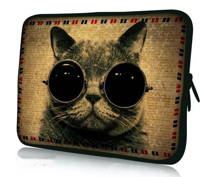 TC001 Custom Printed Black  Laptop Case Neoprene Sleeves