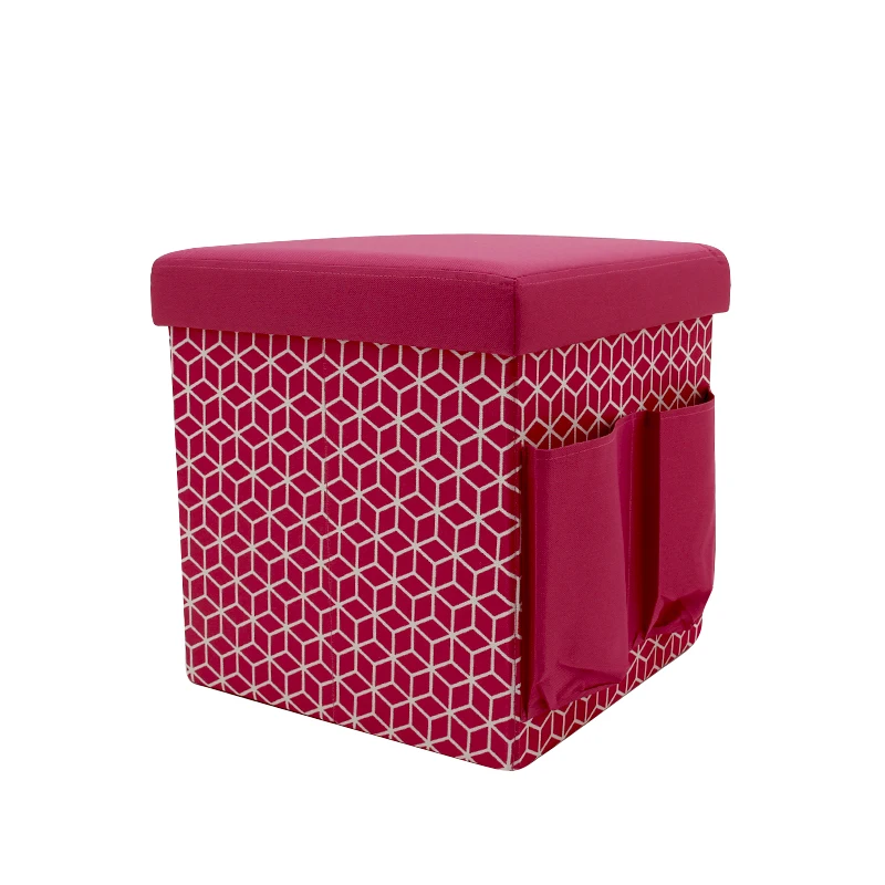 living room furniture folding storage stool ottoman with bags