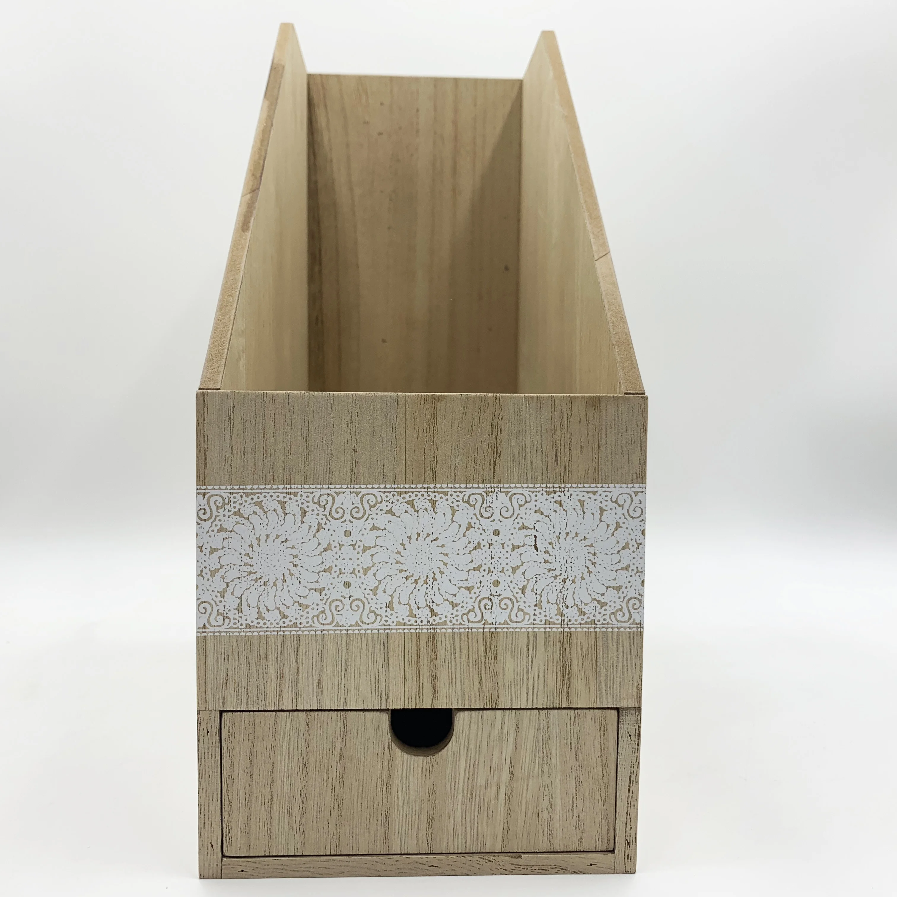 Custom friendly office stationery desktop document storage box wooden file folder