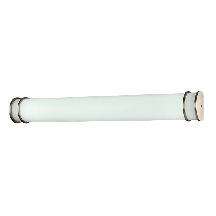 Modern Led Bathroom Lighting Hotel Room Wall Lamps Vanity Light With Frosted Acrylic With Brushed Nickel Finish