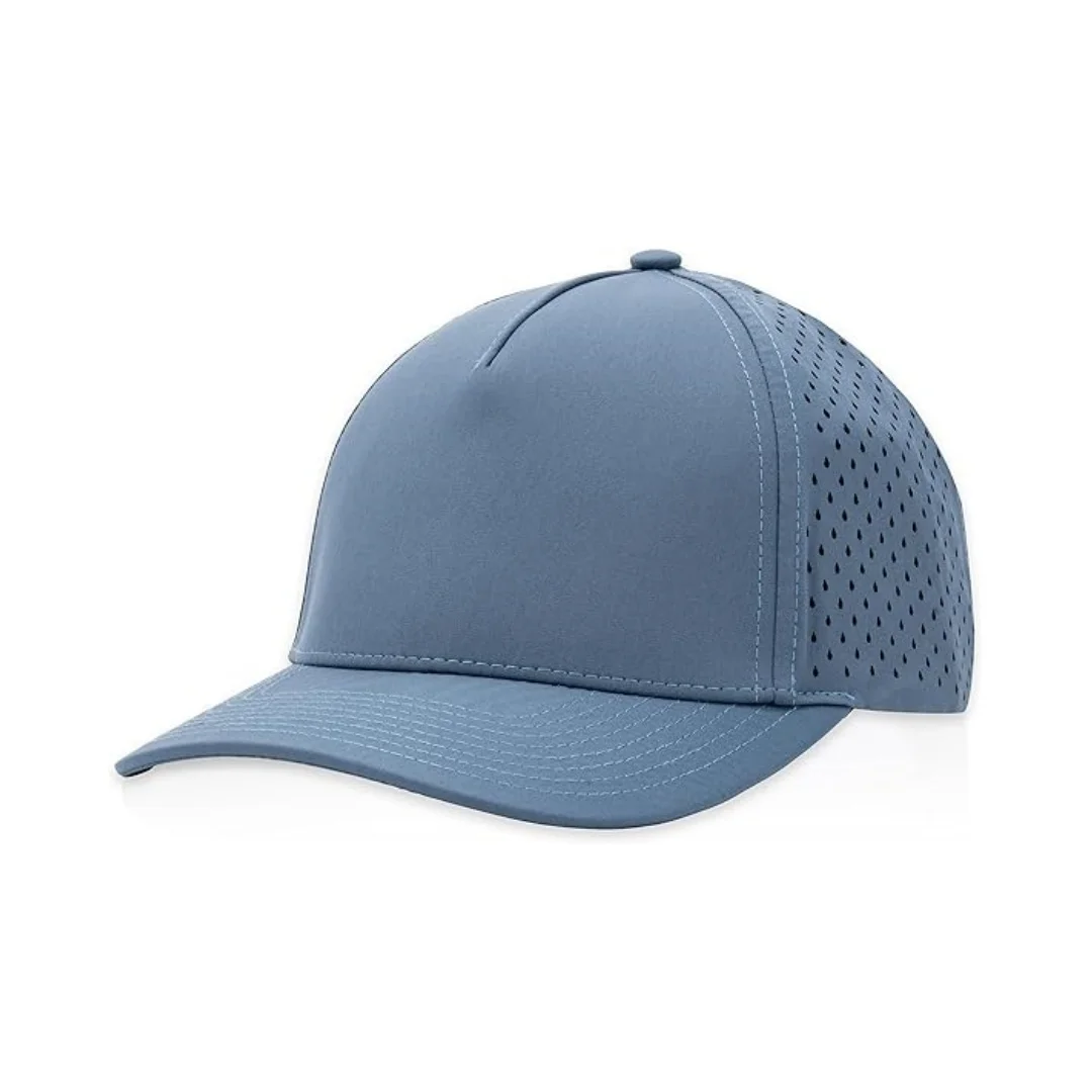 Custom Rubber Pvc Logo Baseball Cap Waterproof Snapback Hat High Quality Gorras Five Panel cap Laser Sports Caps For Men DOM102