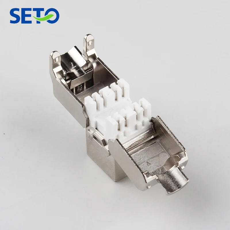  RJ45 Cat6a cat7 AMP keystone jack с экранированным модулем