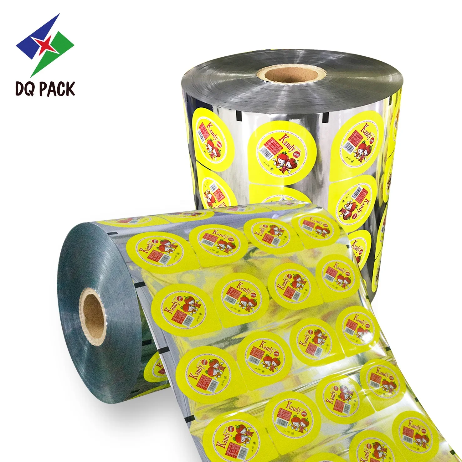 DQ PACK Custom Printing Water Film Roll Heat Seal Foil Cup Laminating Pouch Packaging Plastic Sealing Film