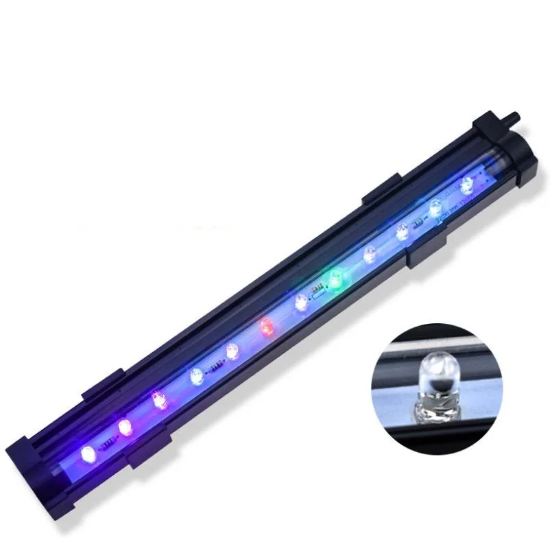 Fish tank LED bubble light colorful light with aquarium remote control color-changing diving light
