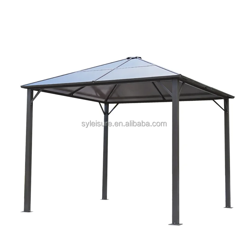 
Outdoor luxury pavilion garden pavilion aluminum party tent garden tent with translucent PC roof 3*3M 