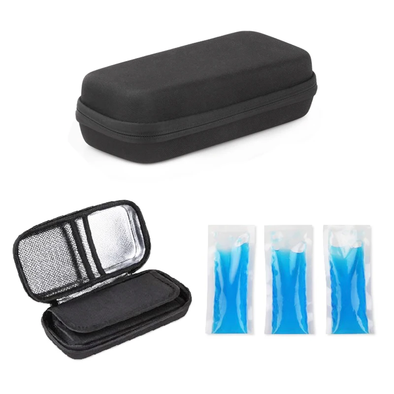 HongJun custom insulin case travel waterproof shockproof thermometer cooler bag Cold temperature insulin case
