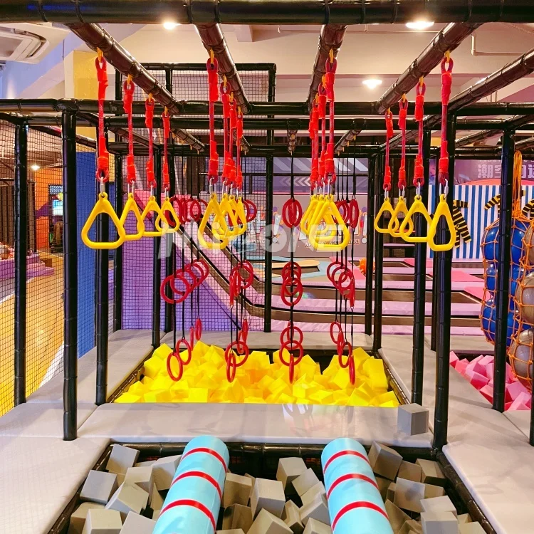 Professional Trampoline Park Customized Theme jungle gym adventure park equipment