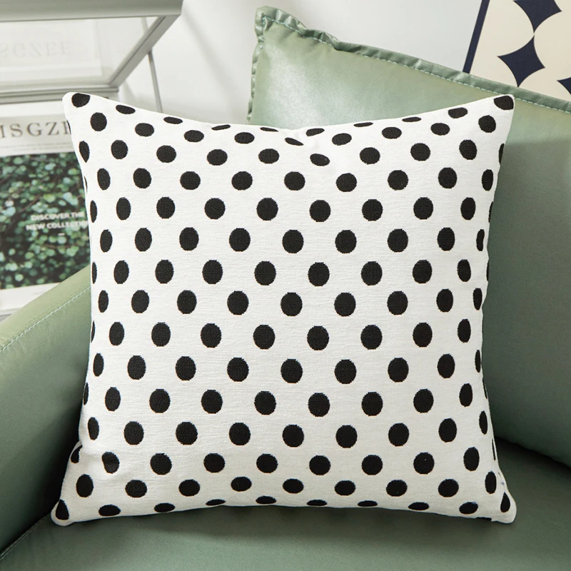 Farmhouse Decorative Throw Pillow Case Home Decor Luxury Hotel Sofa Solid Soft Jacquard Pillow Cover